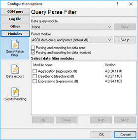 Querying and parsing of RS232 data